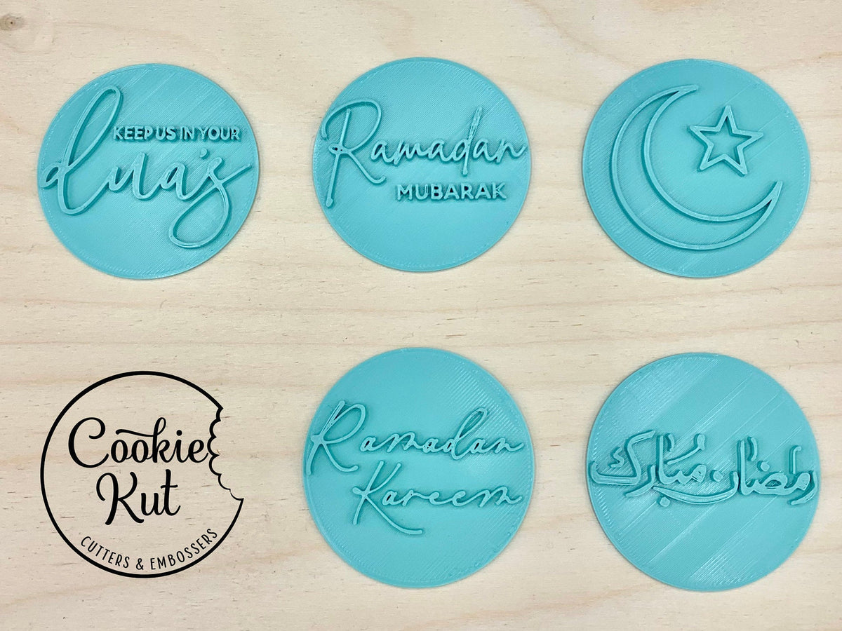 Ramadan Mubarak Urdu Embosser Stamp CookieKut