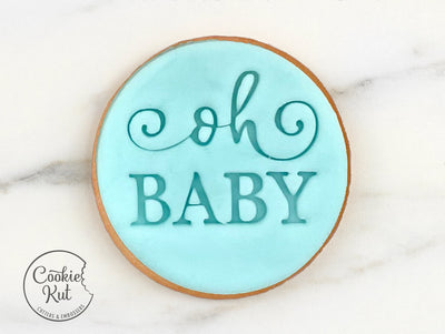 Cartoon Baby Shower Party Cookie Embosser Stamp Oh Baby Bear Cloud