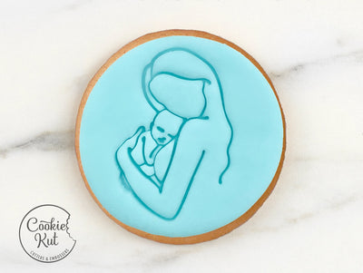 Mum & Baby - Mother&#39;s Day Fondant Stamp