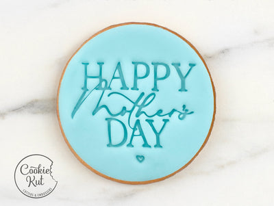 Happy Mother&#39;s Day Style 3 - Mother&#39;s Day Fondant Stamp