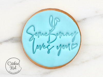 Some Bunny Loves You Style 2 - Easter Fondant Stamp