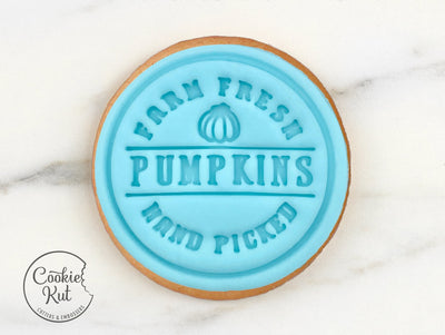 Freshly Picked Pumpkins - Halloween Fondant Embosser Stamp