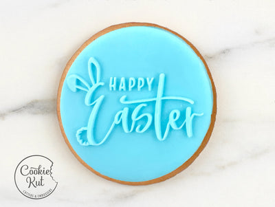 Happy Easter 6 Embosser - Cookie Biscuit Stamp Fondant Reverse Cake Decorating Icing Cupcakes Stencil