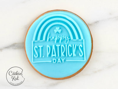 Happy St. Patricks Day Embosser - Cookie Biscuit Stamp Fondant Cake Decorating Icing Cupcakes Stencil