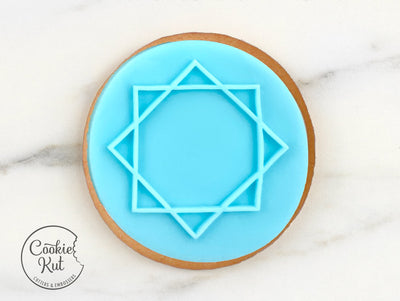 Islamic Star Embosser - Eid Cookie Biscuit Stamp Reverse Fondant Cake Decorating Icing Cupcakes Stencil