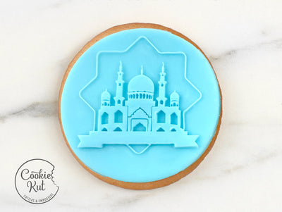 Mosque Star Islamic Embosser - Eid Cookie Biscuit Stamp Reverse Fondant Cake Decorating Icing Cupcakes Stencil
