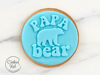 Papa Bear - Fathers Day Reverse Embosser Stamp