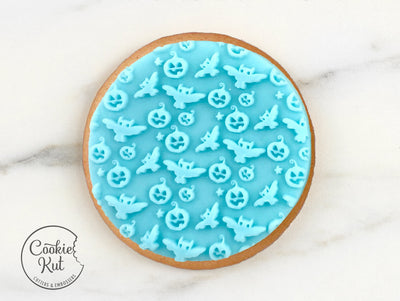 Halloween Pattern 2 - Cookie Biscuit Stamp Embosser Halloween Fondant Cake Decorating Icing Cupcakes Stencil