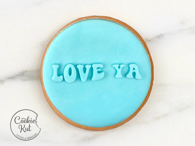 Love Ya Embosser Stamp - Valentine's Day Cookie Biscuit Stamp Embosser Fondant Cake Decorating Icing Cupcakes Stencil