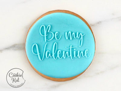Be My Valentine Embosser Stamp Style 2 - Valentine's Day Cookie Biscuit Stamp Embosser Fondant Cake Decorating Icing Cupcakes Stencil