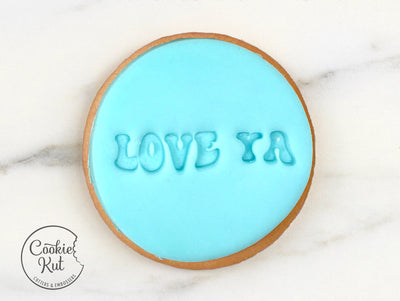Love Ya Fondant Stamp - Valentine's Day Cookie Biscuit Stamp Embosser Fondant Cake Decorating Icing Cupcakes Stencil